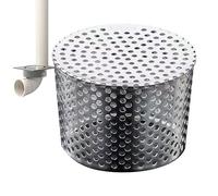 Protection de Gouttière, Cache Système de Gouttière pour Toit Extérieur, Filtre de Descentes en Métal, Grille de Ventilation et de Drainage de Toit Conique, Filtre Gouttière Mailles, Anti-Blocage