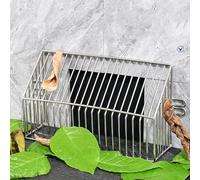 Protection de gouttière, crépine d'évacuation en Acier Inoxydable 304, Grille de Protection d'évacuation avec espacement de 8 mm, Couvercle d'évacuation extérieur (20,5 x 12 x 6 cm)