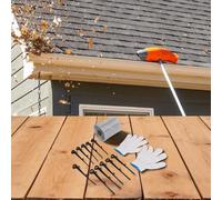 Protection de gouttière de toit en aluminium de 6 m avec écran anti-débris pour protéger les tuyaux de descente et éviter le blocage des feuilles (127 mm)