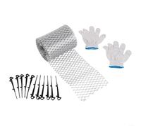 Protection de gouttière de toit en aluminium de 6 m avec écran anti-encrassement pour protéger les tuyaux de descente et éviter le blocage des feuilles pour une meilleure performance du système de