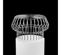 Protection de gouttière en acier inoxydable - Carré pour drainage de toit extérieur - Protection anti-blocage - 200 mm