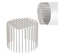 Protection de gouttière en acier inoxydable de 16 cm, couvercle de vidange de sol, filtre à feuilles de descente et couvercle de vidange de toit pour tuyau de 12,7 à 15,2 cm pour extérieur, terrasse