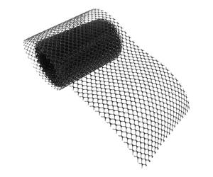 Protection de Gouttière en Maille PE Noir pour Feuilles et Pluie | Installation sans Outil, Usage Extérieur, pour Gestion Immobilière et Entretien, Surface Grillagée Souple
