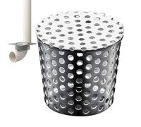 Protection de gouttière pour gouttière - Protection de drain d'extérieur en acier inoxydable durable, outil de gestion de l'eau de pluie facile à installer, couvercle de drainage de toit