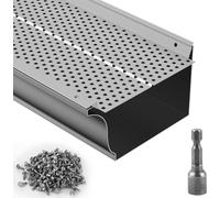Protection de gouttière VEVOR, largeur 152 mm, filtre à pales en aluminium, couverture de gouttière à faire soi-même, 26 pièces, longueur totale 264 cm, diamètre de trou 4 mm et épaisseur 0,5 mm. Prot