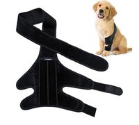 Protection de jambe arrière pour chien - Genouillère réglable noire pour chiens - Protection universelle des jambes pour éviter les léchures, genouillère souple pour soigner les blessures aux jambes