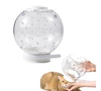 Protection de la bouche de chat - Muselière anti-morsure pour chat - Avec bulles - Casque de toilettage respirant - Protection transparente pour la bouche de chat - Pour soigner, se baigner et se