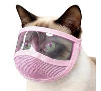 Protection de la bouche pour chat - Bonnet en respirante pour chat - Masque de soin respirant pour couper les griffes, le bain, la coupe, la prévention des morsures