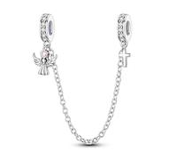 Protection de la chaîne de sécurité love, breloque pour bracelet, compatible avec le collier bracelet pandora