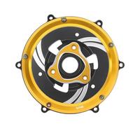 Protection de la Couverture Protection De Ressort Carter d'embrayage Racing Kit Plaque Pression pour Ducati pour Panigale V4 2018-2023(Black Yellow)