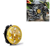 Protection de la Couverture Ressort De Retenue Couvercle d'embrayage Transparent pour Moto pour MV Agusta pour Brutale 3 pour Cylindres 800 Rosso 2020(Yellow)