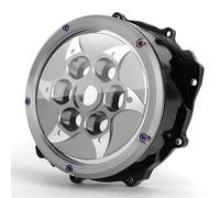 Protection de la Couverture Ressort De Retenue Couvercle d'embrayage Transparent pour Moto pour MV Agusta pour Brutale 3 pour Cylindres 800 Rosso 2020(Grey)