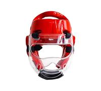 Protection de la tête 2 en 1 - Casque d'arts de combat réglable avec grille amovible - Protection complète du visage - Meilleur ajustement pour une protection maximale - Casque de boxe - Taille