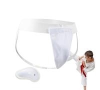 Protection de l'aine - Protection Abdominale - Support Sportif - Équipement de Boxe - Gobelet de Protection réglable pour pour l'art du Kickboxing thaïlandais