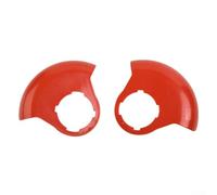 Protection de lame de tondeuse à gazon sans fil compatible avec les débroussailleuses et débroussailleuses 12 V/24 V en plastique durable et en acier pour utilisation dans le jardin (rouge)