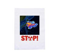 Protection de l'environnement : le drapeau de jardin sans pollution nucléaire affiche votre drapeau de cour contre la pollution nucléaire