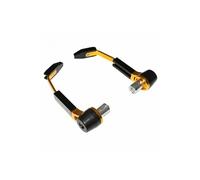 Protection de levier rr alu avec embouts noir-or (pour tous types de guidon 13 et 17mm) (paire)