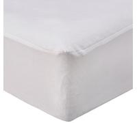 Protection de literie Forme Housse - enduit PVC- jupe ajustable en jersey 25 cm - OURSON - Blanc A0 - 90 x 200