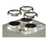 Protection de l'objectif - PanzerGlass HoOps - Aluminium naturel - 2.5D - 9H - iPhone 16/15 Pro/Max Gris