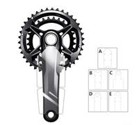Protection de manivelle de vélo de Montagne, fabriquée en, protège Les manivelles pour GX, XT, XTR, Facile à appliquer et (B)