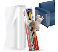 Protection de meubles anti-rayures pour chat - Vinyle épais de 500 x 30 cm - Protection de canapé adhésive simple face contre les griffes de chat - Housse en plastique transparente anti-griffures de