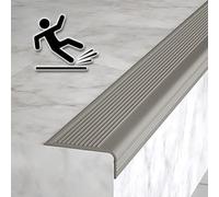 Protection de nez d'escalier antidérapante, protection de bord en caoutchouc souple avec dos autocollant, ignifuge et imperméable pour une transition sûre des marches