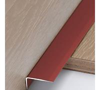 Protection de nez d'escalier - Bordure de marche pour sols stratifiés en vinyle - Barre de moulage en L en métal - Bandes profilées antidérapantes pour plus de sécurité