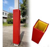Protection de Panier de Basket-Ball pour Poteau carré avec système Anti-Impact，Coussinet Enveloppant pour Poteau intérieur/extérieur pour gymnases, salles de Jeux, garages, etc(Red,18 * 18cm)