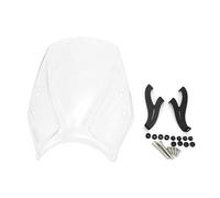 Protection De Pare-Brise pour Moto pour Trident 660 (2021-2022) Déflecteurs Vent pour avec Support Fixation Et Visière Carénage Avant de Moto(Clair)