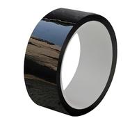 Protection de Pare-Chocs arrière Autocollants de Voiture en Fibre Carbone, Film d'emballage Vinyle, Bande Protection Anti-Rayures(Glossy Black,5CM_5M)