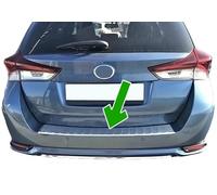 Protection de pare-chocs arrière compatible avec Toyota Auris Touring Sports | À partir de 2015 + en acier inoxydable chromé