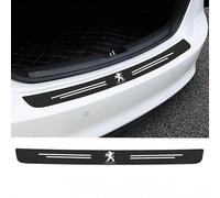 Protection de Pare-Chocs Arrière Fibre de Carbone pour Peugeot 508 SW II FC I 2018-2024, Plaque Seuil de Coffre Film Protection Seuil de Coffre