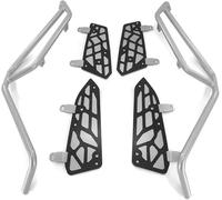 Protection de Pare-Chocs de Moto Barres de Protection pour Moto pour Zontes 350D, 350M, 350E, 350 D/M/E, pour Moteur(350E Silver)