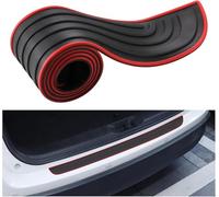 Protection de Pare-Chocs en Caoutchouc pour Land Rover Defender 2020-2025, Protection Pare Choc Voiture Protection de Seuil de Coffre Autocollante,Bla-CK Red-104 * 9cm