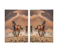 Protection de passeport fine pour passeport - Pour les chevaux qui courent dans le désert - Pour passeport - Compact - Léger - 20,3 x 13,8 cm, Style :, 20.3x13.8cm