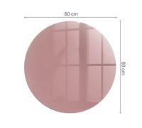 Protection De Plancher En Verre Pour Foyer Couleur Rose Ronde Semi-circulaire