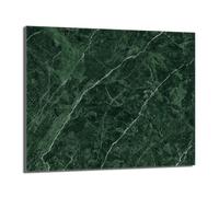 DarHaus Plaque de recouvrement, 60 x 52 cm, en verre, pour cuisinières électrique, à induction, convient comme décoration, protection anti-éclaboussures ou planche à découper, Marbre Vert