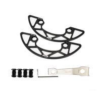 Protection de plateau de vélo 104 mm pour BCD, revêtement en alliage d'aluminium de qualité supérieure, offre une excellente protection pour le pignon et la chaîne (noir 34-36T)