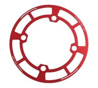 Protection de plateau de vélo BCD104 en alliage d'aluminium - Protection de pignon unique 32T 36TMTB 38T 42T - Protection de pédalier rouge - Protection anti-rayures pour vélo de montagne