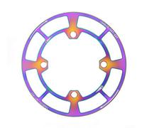 Protection de plateau de vélo de montagne 104BCD motif boulon léger 63 g protecteur de pédalier pour 32T, 34T, 36T, résistant à l'huile, design anti-roulement, couleurs pour sentier et équitation en