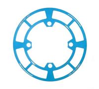 Protection de plateau de vélo de montagne en alliage d'aluminium 104BCD, housse de protection de disque 32T-36T, bouclier de pédalier léger de 63 g pour les trajets tout-terrain (bleu-38T-42T)