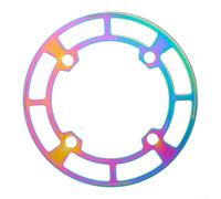 Protection de plateau de vélo en alliage d'aluminium compatible avec plateau simple de 104 mm 32 36T et 38 42T (32-36T multicolore)
