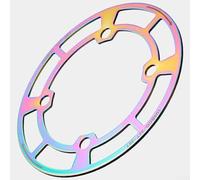 Protection de plateau de vélo en alliage d'aluminium pour BCD 104 mm compatible avec plateau simple 32 36T 38 42T (38-42T multicolore)
