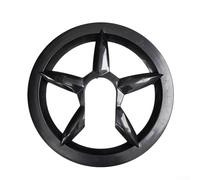 Protection de plateau de vélo pour 40-42 dents, 5 trous d'espacement de 6,5 cm, déflecteur de chaîne en plastique robuste pour VTT vélo pliant de route, noir (B)