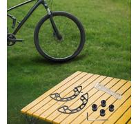 Protection de plateau de vélo pour pédalier BCD de 104 mm utilisé avec des pignons 34T et 36T - Construction en aluminium pour éviter les dommages causés par les débris