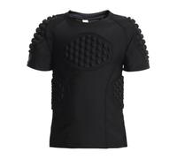 Protection de Poitrine côtelée pour Jeunes - Maillot de Compression avec Coussinets absorbants, Tissu Extensible Durable | Vêtements de Sport pour pour Football, Hockey, Arts Martiaux