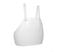 Protection de poitrine d'escrime pour épée, équipement de protection du sternum et des côtes en PVC léger, doublure de gilet réglable pour entraînement de compétition de jeunes adultes, blanc