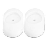 Protection de Porte et Mur Abs Blanc 2 Pièces pour Garçon et Filles | Fixateurs de Barrière, Base Antidérapante, Installation Simple, Accessoires pour Clôture de Porte