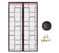 Protection de porte isolée | Écran de porte isolé transparent avec aimant | Écran thermique de porte pour balcon, garage, magasin, porche, porte coulissante. Notre design autocollant est facile à