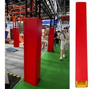 Protection de poteau de basket-ball, protection contre les chocs pour colonnes, rembourrage enveloppant de rechange pour terrains de jeux extérieurs, gymnases, poteaux de garage (rouge, poteaux de 20